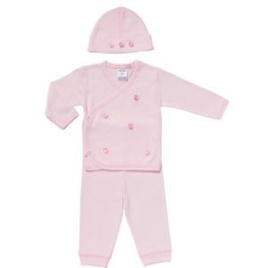 BABY STEPS SET FOR BABY GIRLS IN PINK newborn